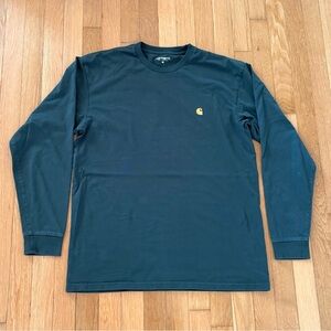Carhartt WIP Work In Progress Chase Longsleeve Shirt Forest Green Moss Medium